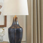 Evania - Indigo - Metal Table Lamp