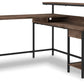 Arlenbry - Gray - L-desk With Storage