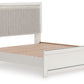Zuraleus - Upholstered Panel Platform Bed With Roll Slats