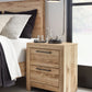 Hyanna - Tan Brown - Two Drawer Night Stand