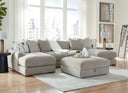 5 Pc. - 4-Piece Sofa Pit Sectional, Ottoman