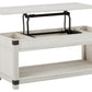 Bayflynn - Whitewash - Rect Lift Top Cocktail Table