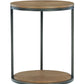 Fridley - Brown / Black - Round End Table