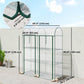 3 Tier Mini Greenhouse, Portable Greenhouse with 2 Roll-up Doors, 56.3" x 18.1" x 64.6", Clear