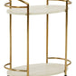 Tarica - Cream / Gold Finish - Bar Cart