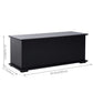 39.5" Storage Chest with 2 Safety Hinges, Storage Box Organizer with Flip-Top Lid, Entryway Storage Bench, Black
