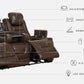 Game Zone - Bark - PWR REC Sofa with ADJ Headrest - Forward Furniture