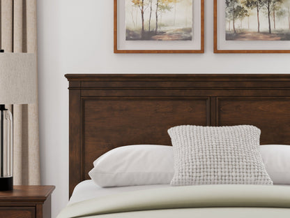 Danabrin - Full Panel Headboard - Brown