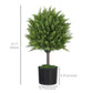 Decorative Artificial Plants, Cedar Topiary Trees in Pots, Fake Plants for Home Indoor outdoor Decor, Green
