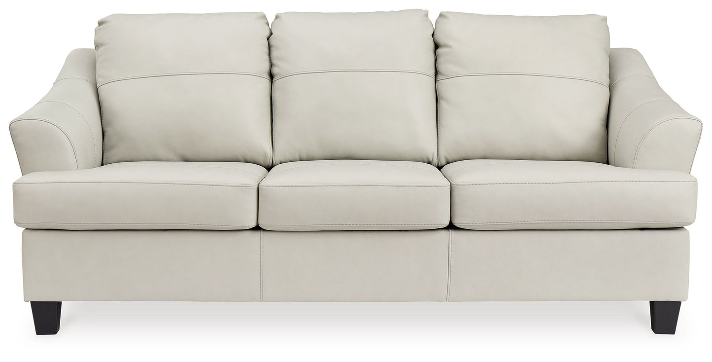 Genoa - Coconut - Queen Sofa Sleeper - Leather Match