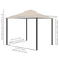 10' x 10' Deck Gazebo with Curtains & Mesh Screen Drapes, Double Roof Canopy Polyester Shade for Backyard Garden, Khaki