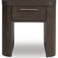 Neo - Square End Table - Rich Brown