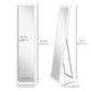 15" x 62" Full Length Mirror for Bedroom, Free Standing Dressing Mirror, Wall Mirror for Living Room, White