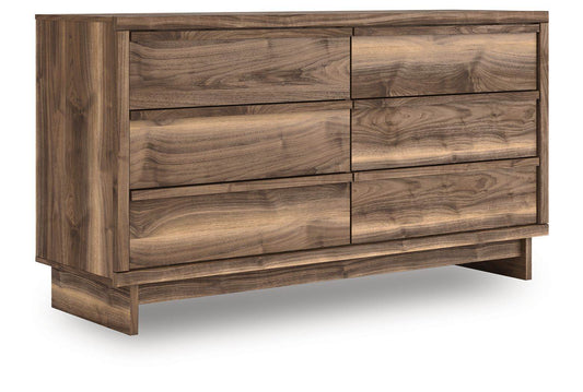 Chirason - Brown - Six Drawer Dresser - Forward Furniture