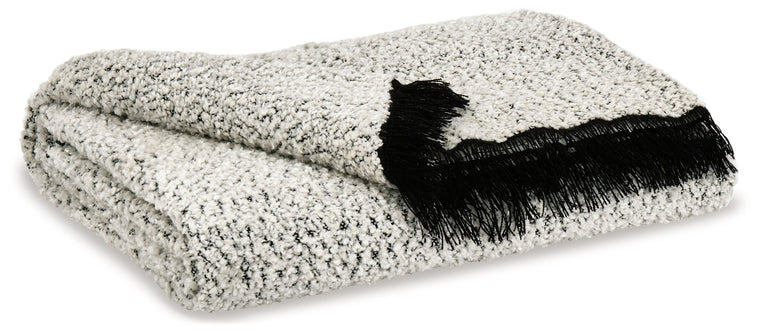 Leonita - Throw (Set of 3) - Black / White