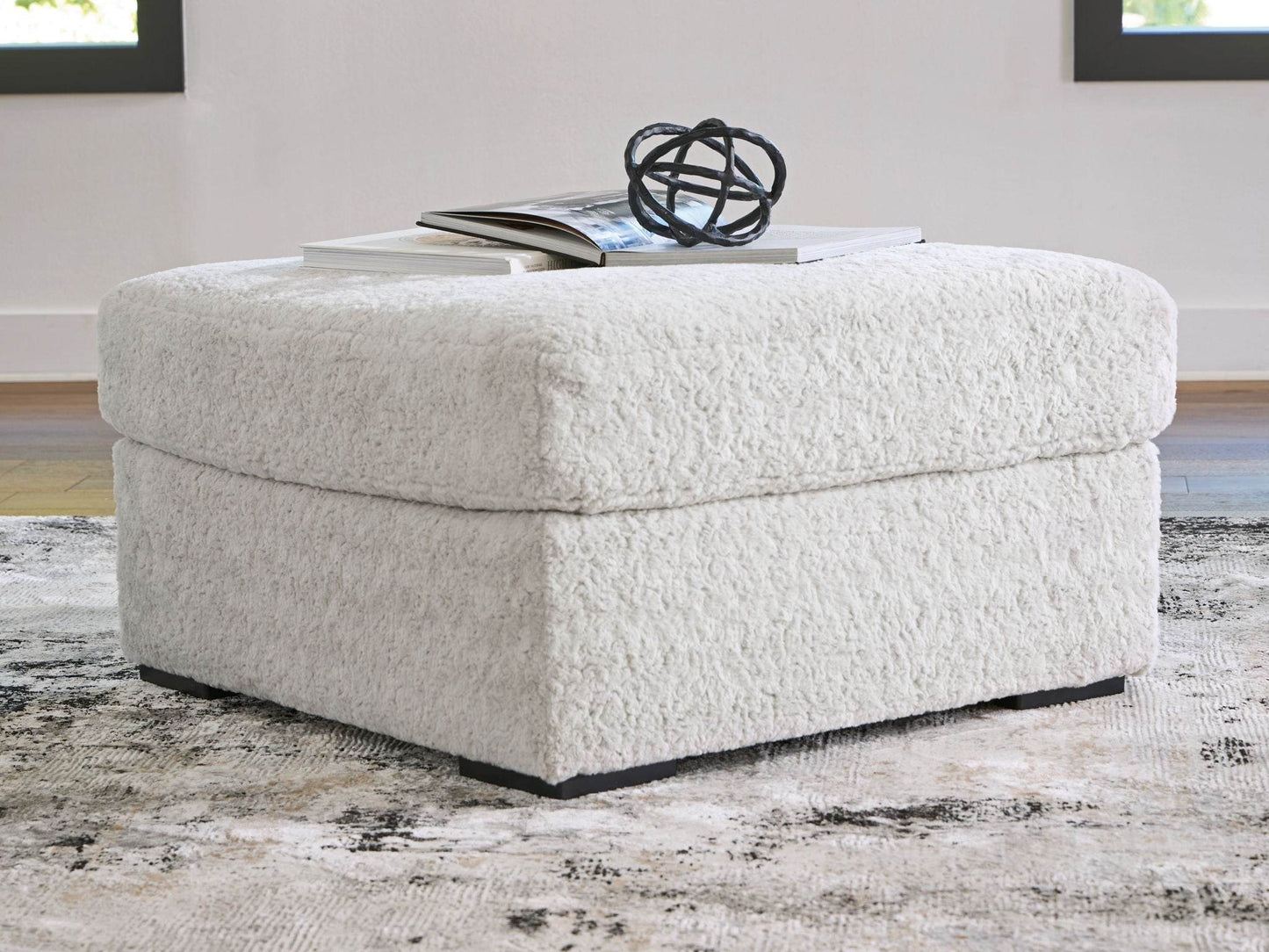 Cuddle Plush - Arctic - Oversized Accent Ottoman - Forward Furniture
