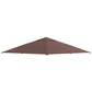 10' x 10' Square Gazebo Canopy Replacement UV Protected Top Cover Sun Shade Coffee