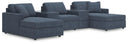 5 Pc. Pit Sectional With Storage Consoles
