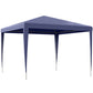 10x10ft Party Tent Portable Gazebo, Folding Garden Canopy Event Shelter Outdoor Sunshade Dark Blue