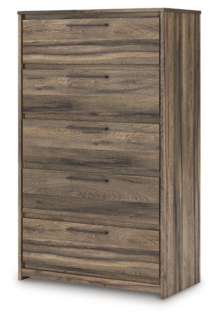 Elbrim - Brown - Five Drawer Chest