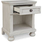 Robbinsdale - Antique White - One Drawer Night Stand