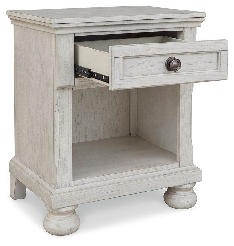 Robbinsdale - Antique White - One Drawer Night Stand - Forward Furniture