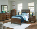 8 Pc. Bed, Dresser, Mirror, Chest, 2 Nightstands
