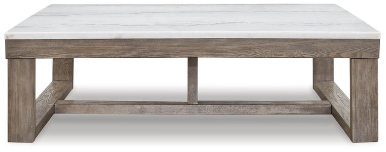 Loyaska - Brown / Ivory - Rectangular Cocktail Table - Forward Furniture
