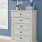 Robbinsdale - Antique White - Five Drawer Chest - Youth