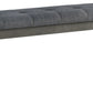 Hallanden - Black / Gray - Large Uph Dining Room Bench