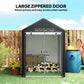4 x 6ft Outdoor Storage Shed Tent, Portable Shed with Roll-up Door for Motorcycle, Bike, Garden Tools