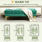 End of Bed Bench, Upholstered Bench, Entryway Shoe Bench with Button Tufted for Living Room, Bedroom, Dark Green