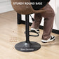 Adjustable Counter Height Bar Stools Set of 2, 360° Swivel Kitchen Counter Stools Dining Chairs with Backs, Vintage Leather, Brown