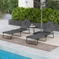 Folding Lounge Chair Set of 2, Reclining Beach Tanning Chair with Face Hole, Pillow, 4-Position Adjustable Flat Sun Lounger, Steel Frame for Outdoor Patio Pool, Green