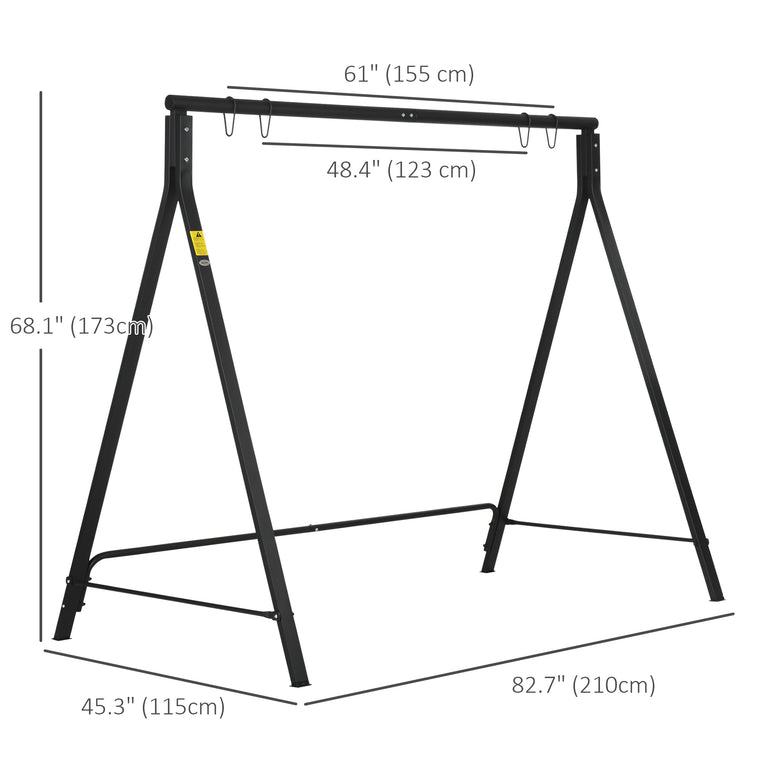 Metal Swing Stand with 528 lbs Capacity