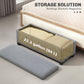 44 Inches Ottoman with Storage, Lid, Legs, Corduroy End of Bed Bench for Living Room, Bedroom, Entryway, Light Grey