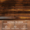 Wooden Glider Bench with Cupholders and Slatted Seat