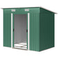 7' x 4' Metal Storage Shed, Lockable Tool Unit - Green