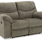 Alphons - Putty - Reclining Loveseat - Fabric