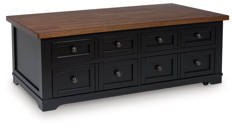Wildenauer - Brown / Black - Lift Top Cocktail Table - Forward Furniture