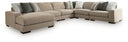 6 Pc. Left Arm Facing Corner Chaise Sectional
