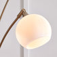 Taliya - Champagne / White - Metal Arc Lamp