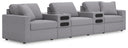 5 Pc. Sectional With Audio System Console