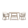Ivory Vine - Chairs With Cushion / Table Set (Set of 3) - Beige