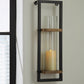 Colburn - Natural / Black - Wall Sconce