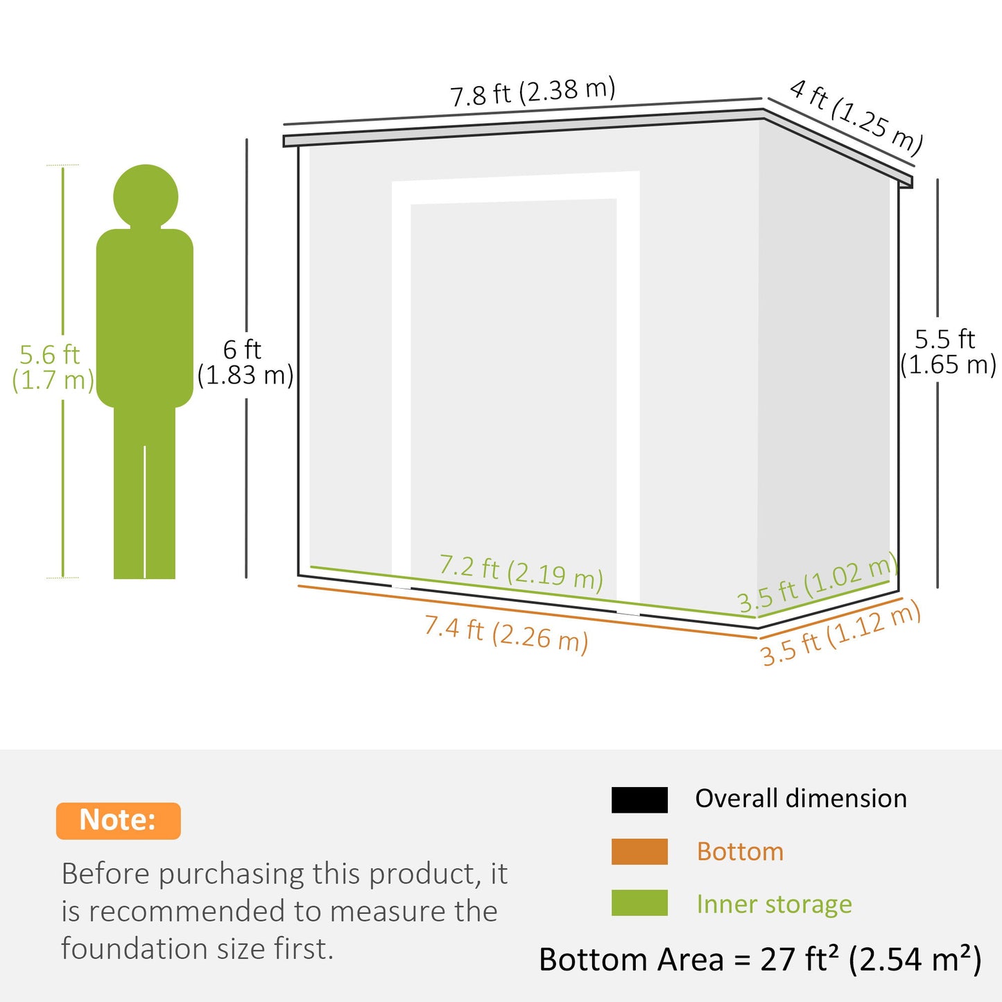 8' x 4' Resin Outdoor Storage Shed with Floor, Window, Lockable Doors and Vents for Backyard Patio Lawn, Light Grey