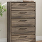 Elbrim - Brown - Five Drawer Chest