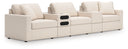 5 Pc. Sectional With Audio System And With Storage Console