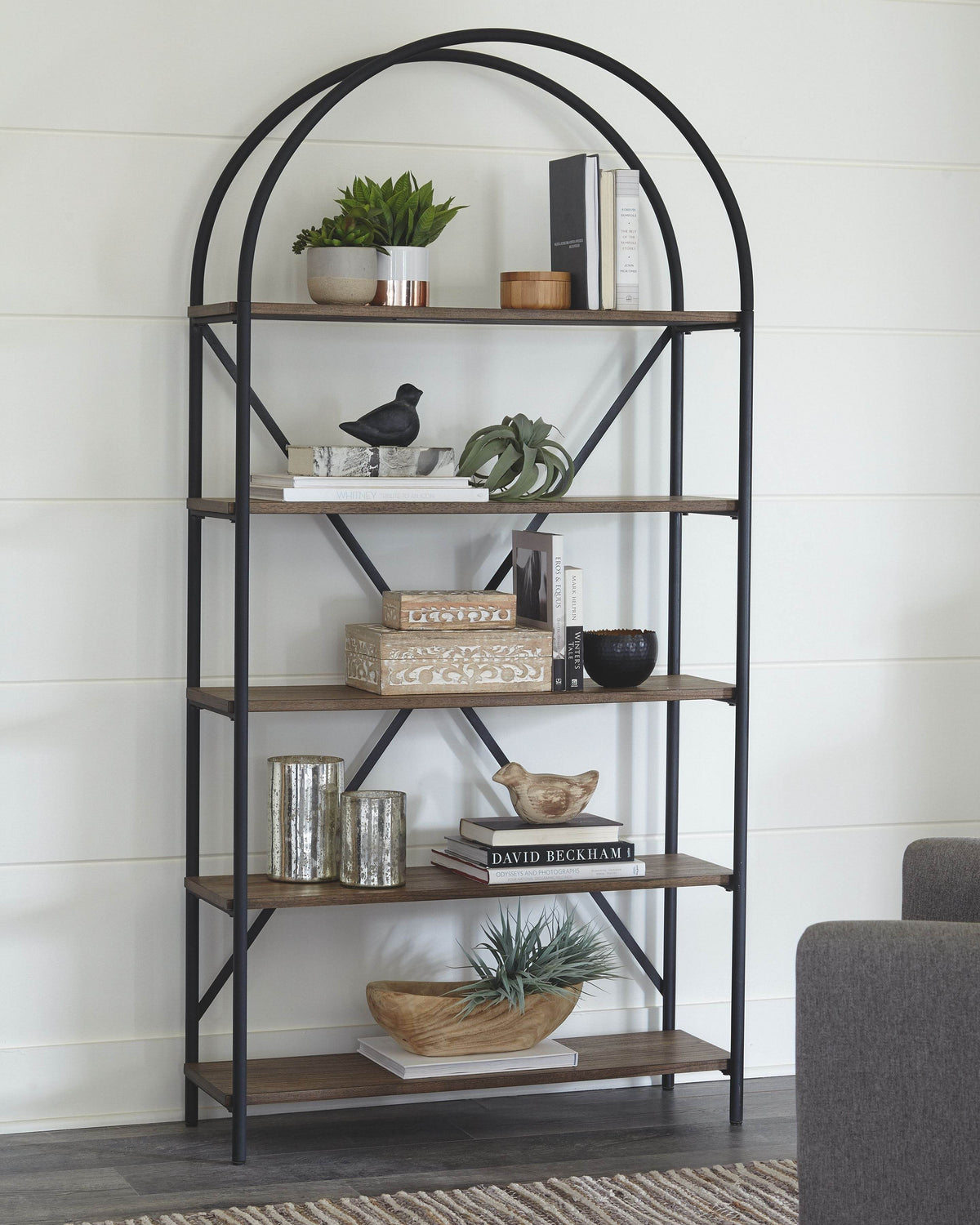 Galtbury - Brown / Black - Bookcase - Forward Furniture