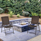 Outdoor Wicker Dining Chair Set of 2, 2 Pieces Rattan Foldable Chair with Steel Frame for Garden, Backyard, Porch, Brown